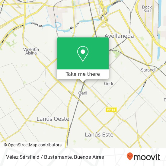Vélez Sársfield / Bustamante map