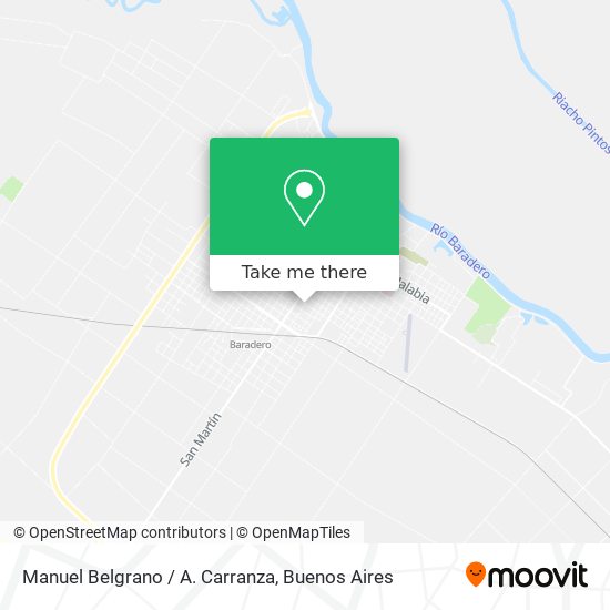 Mapa de Manuel Belgrano / A. Carranza