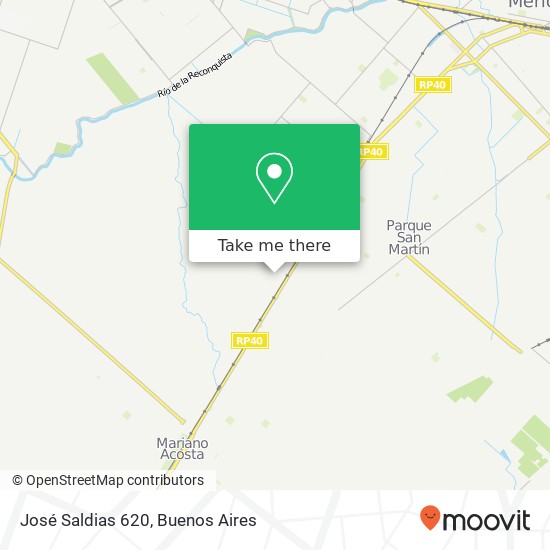 José Saldias 620 map