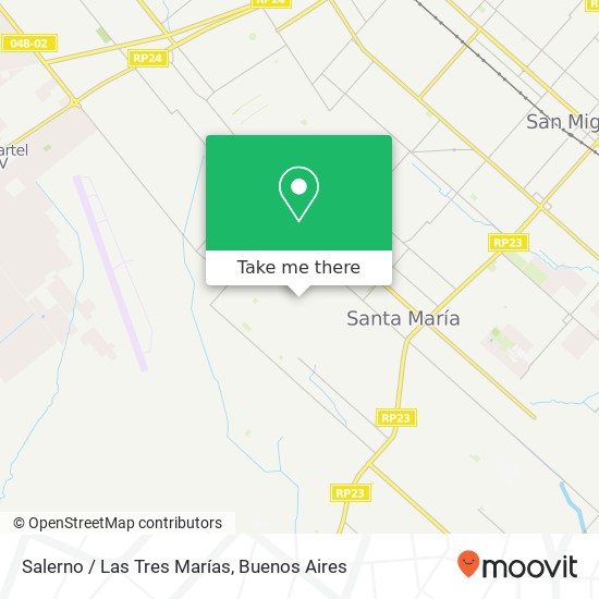 Salerno / Las Tres Marías map