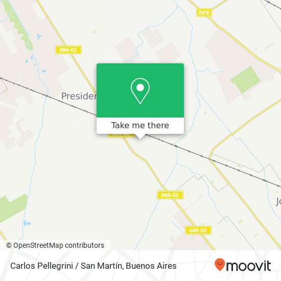 Carlos Pellegrini / San Martín map