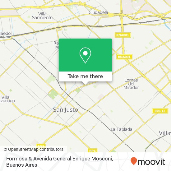 Formosa & Avenida General Enrique Mosconi map