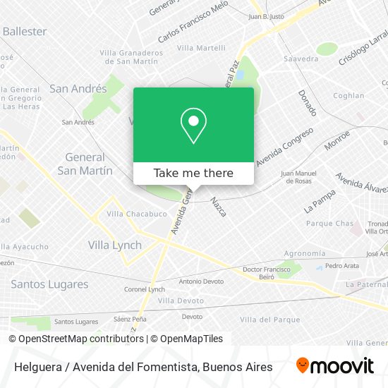Helguera / Avenida del Fomentista map