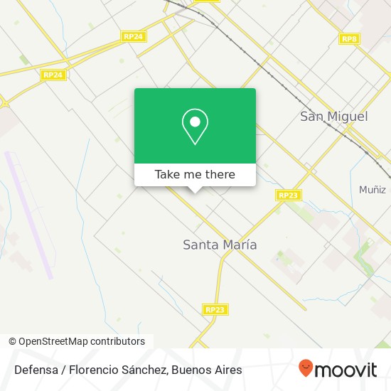 Defensa / Florencio Sánchez map