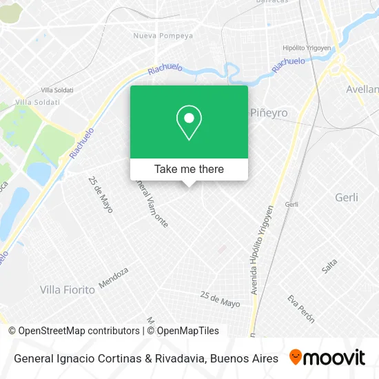 Mapa de General Ignacio Cortinas & Rivadavia