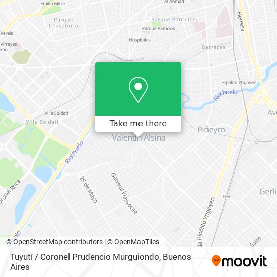 Tuyutí / Coronel Prudencio Murguiondo map