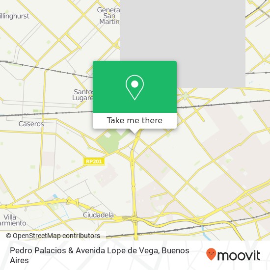 Pedro Palacios & Avenida Lope de Vega map
