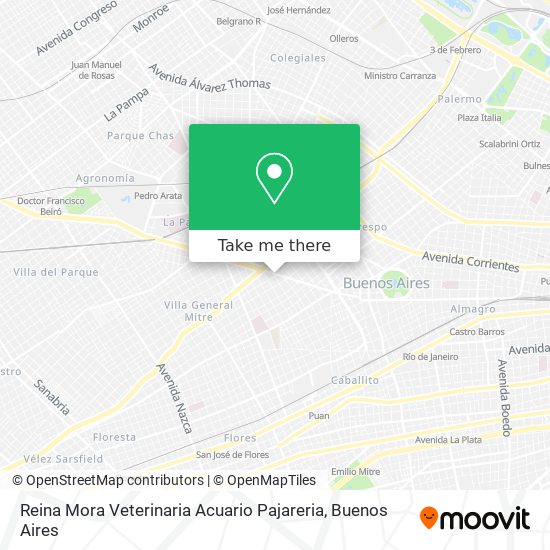 Reina Mora Veterinaria Acuario Pajareria map