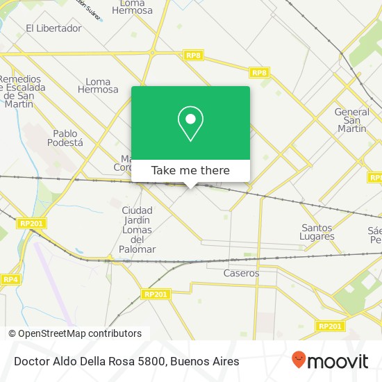 Doctor Aldo Della Rosa 5800 map