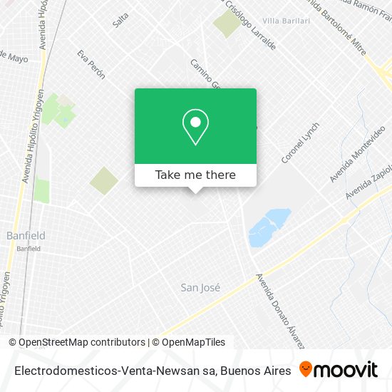 Mapa de Electrodomesticos-Venta-Newsan sa