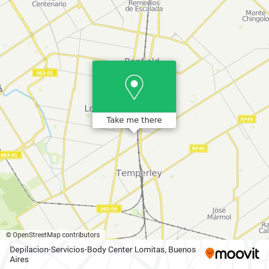 Depilacion-Servicios-Body Center Lomitas map