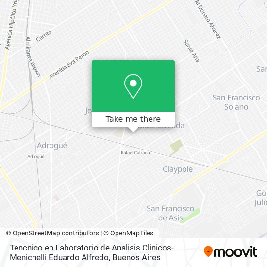 Tencnico en Laboratorio de Analisis Clinicos-Menichelli Eduardo Alfredo map