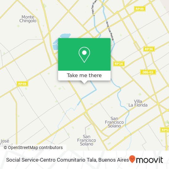 Social Service-Centro Comunitario Tala map