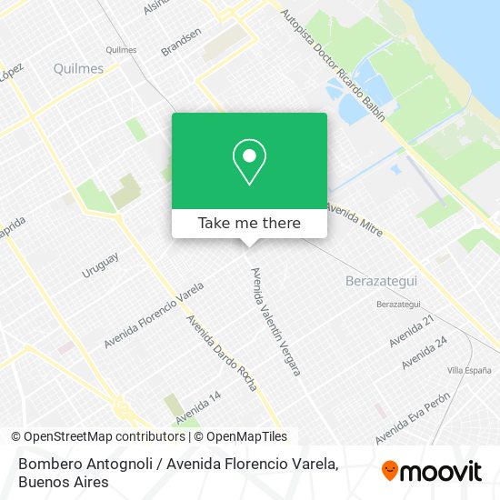 Bombero Antognoli / Avenida Florencio Varela map