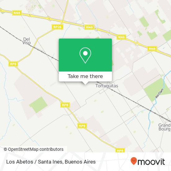 Los Abetos / Santa Ines map