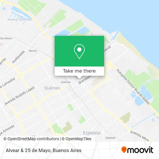 Mapa de Alvear & 25 de Mayo