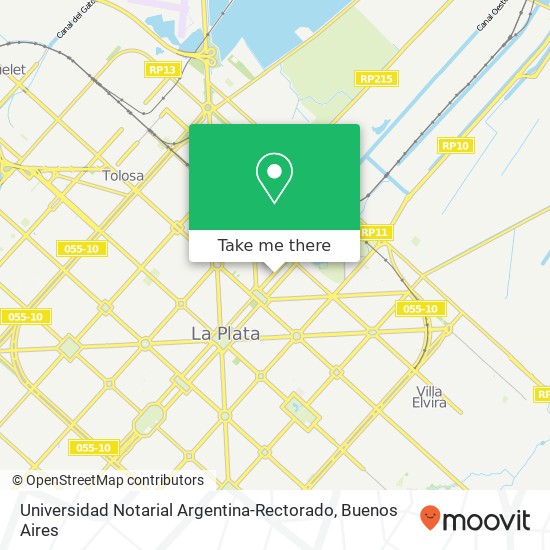 Mapa de Universidad Notarial Argentina-Rectorado