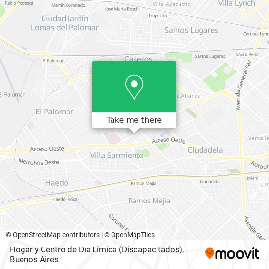 Hogar y Centro de Día Limica (Discapacitados) map