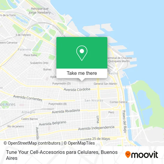 Mapa de Tune Your Cell-Accesorios para Celulares