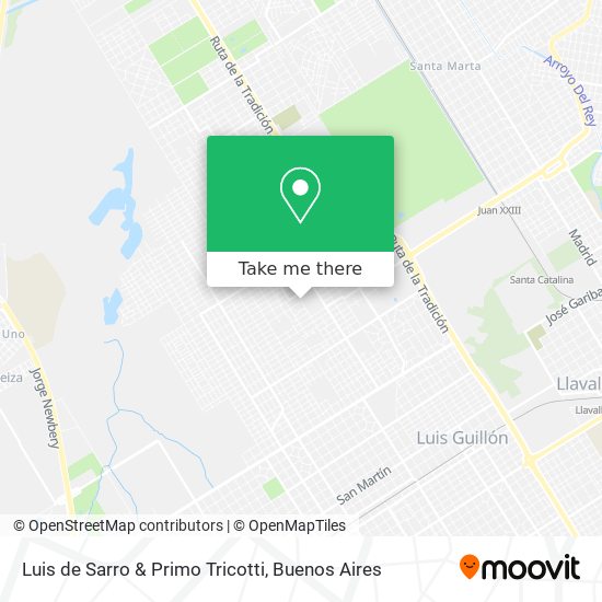 Mapa de Luis de Sarro & Primo Tricotti