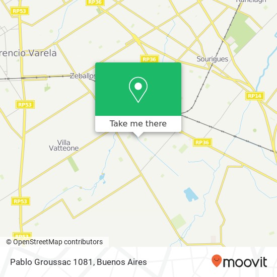 Pablo Groussac 1081 map