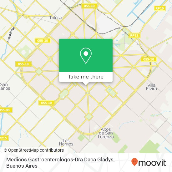 Mapa de Medicos Gastroenterologos-Dra Daca Gladys