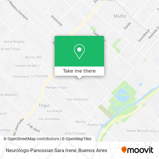 Neurólogo-Panossian Sara Irene map