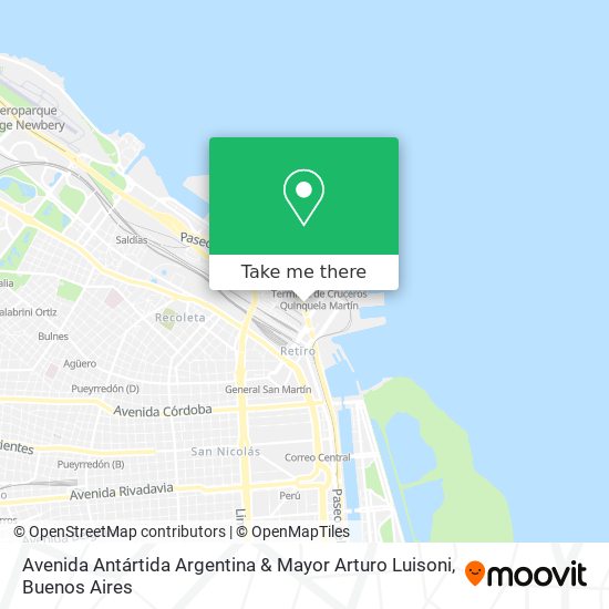 Avenida Antártida Argentina & Mayor Arturo Luisoni map