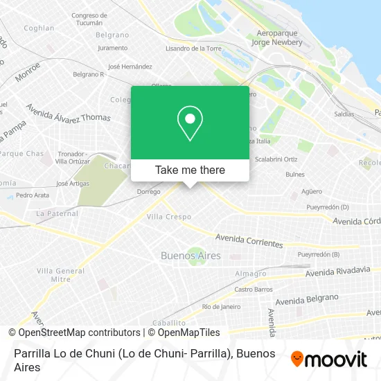 Parrilla Lo de Chuni map