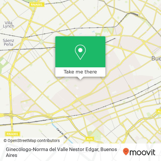 Ginecólogo-Norma del Valle Nestor Edgar map