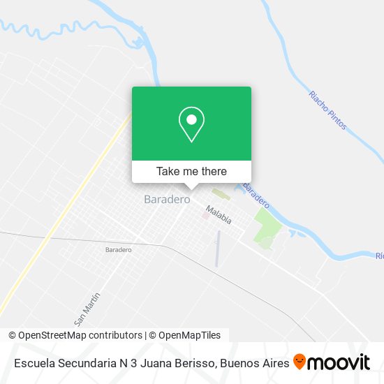 Escuela Secundaria N 3 Juana Berisso map