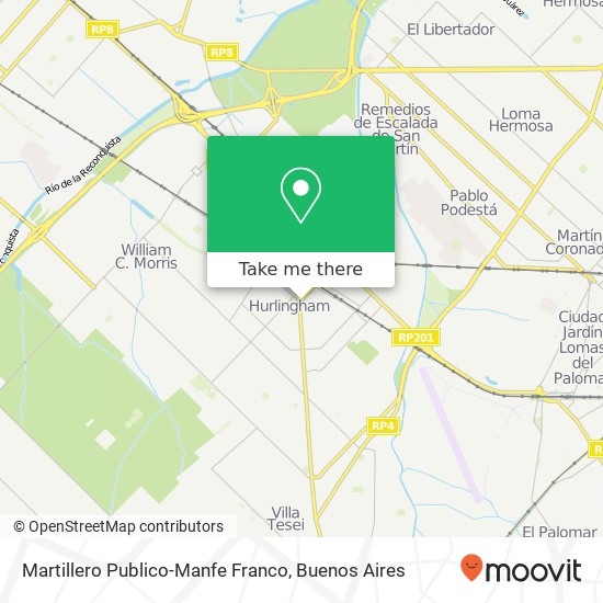 Martillero Publico-Manfe Franco map