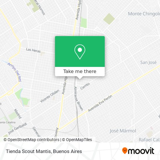 Tienda Scout Mantis map