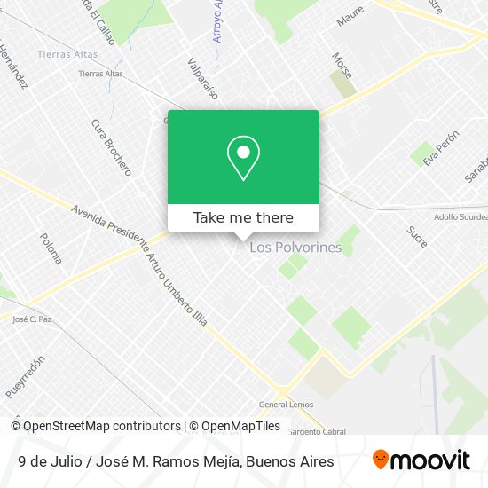 9 de Julio / José M. Ramos Mejía map