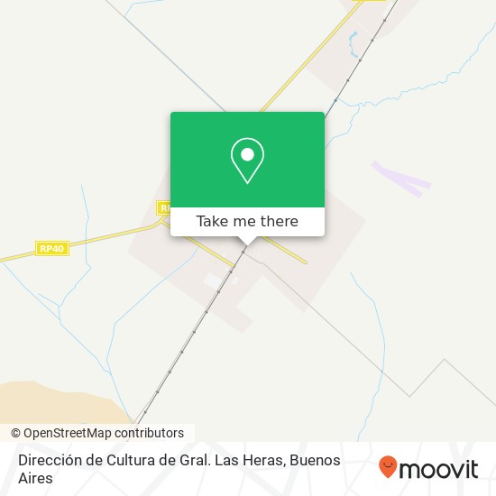 Mapa de Dirección de Cultura de Gral. Las Heras