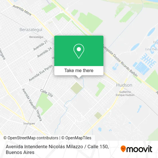 Mapa de Avenida Intendente Nicolás Milazzo / Calle 150