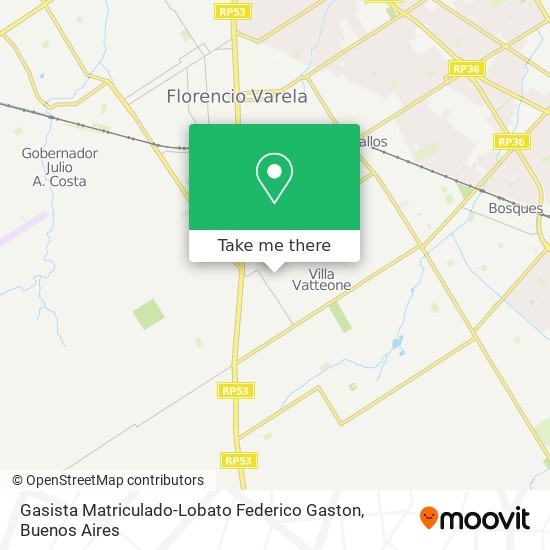 Gasista Matriculado-Lobato Federico Gaston map