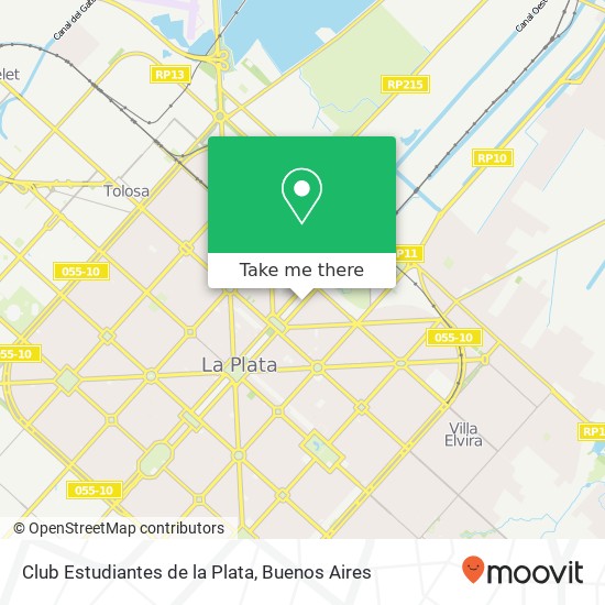 Club Estudiantes de la Plata map