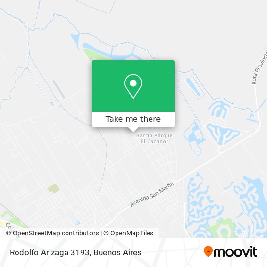 Rodolfo Arizaga 3193 map