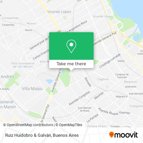 Ruiz Huidobro & Galván map