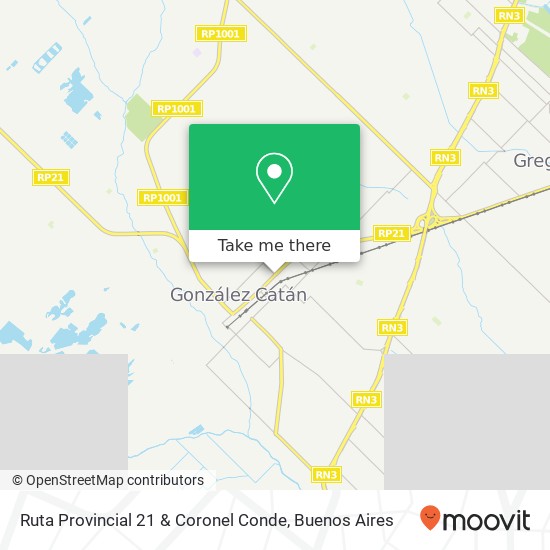 Ruta Provincial 21 & Coronel Conde map