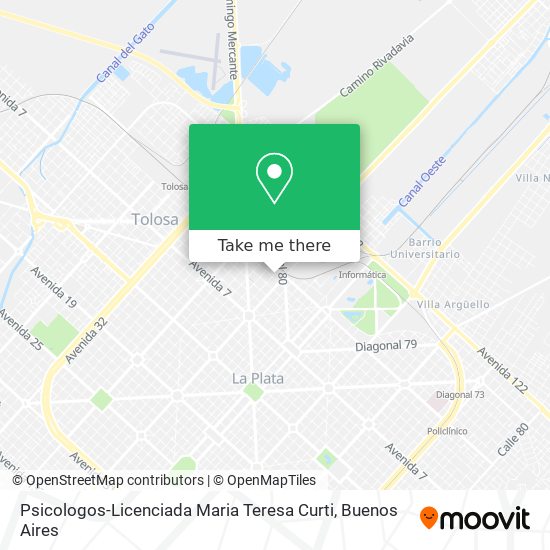 Mapa de Psicologos-Licenciada Maria Teresa Curti