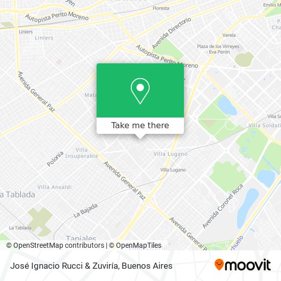 José Ignacio Rucci & Zuviría map