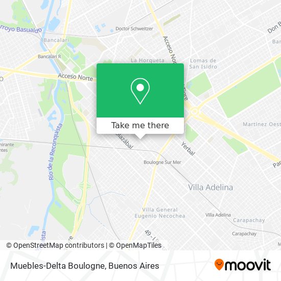 Muebles-Delta Boulogne map