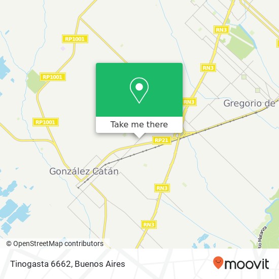 Tinogasta 6662 map