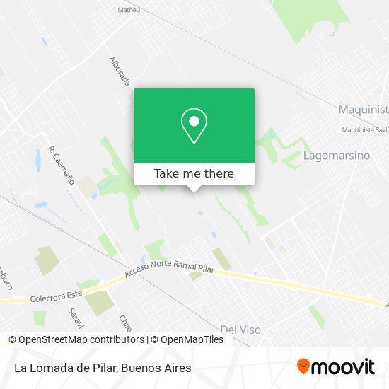 La Lomada de Pilar map