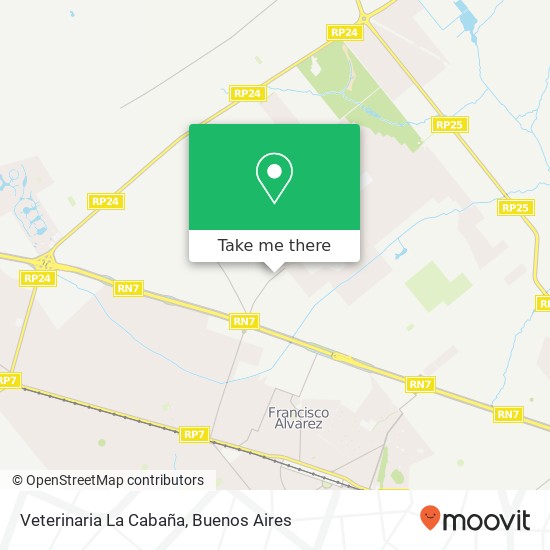 Veterinaria La Cabaña map