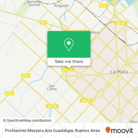 Profesores-Mezzera Ana Guadalupe map