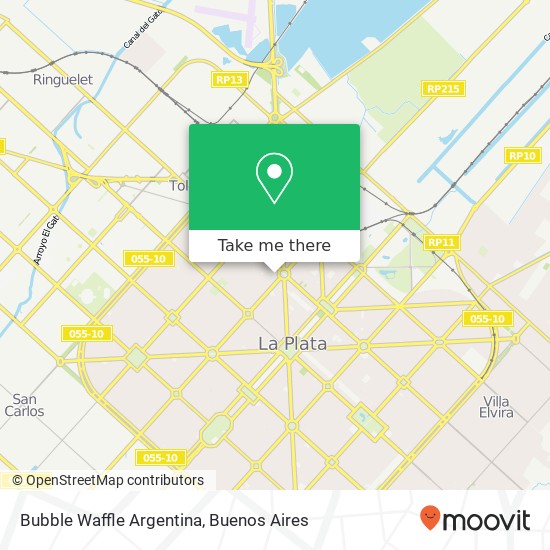 Bubble Waffle Argentina map