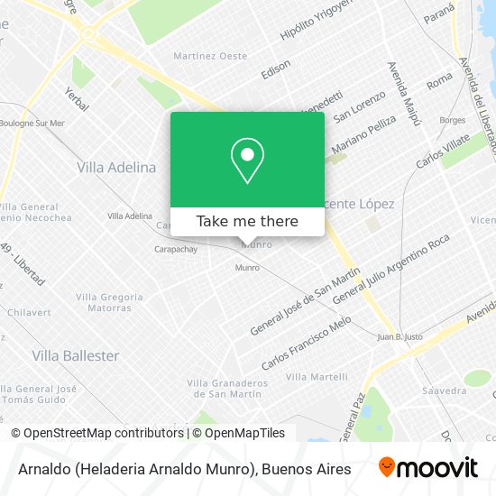 Mapa de Arnaldo (Heladeria Arnaldo Munro)
